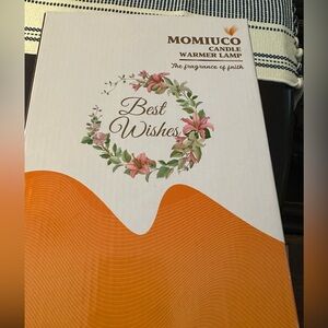 Momiuco Candle Warmer Lamp - Wood, Gold, and Black